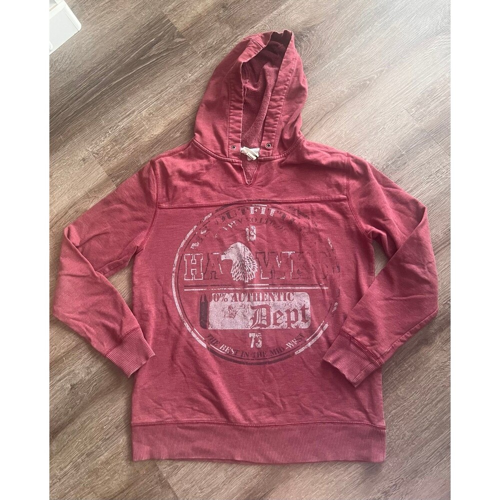 Cherokee Women's Red and Burgundy Hoodie
